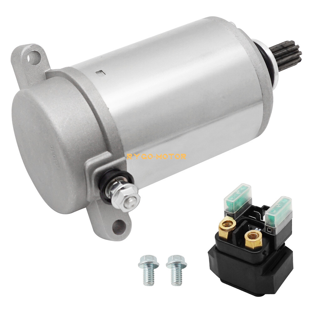 Starter Motor & Relay for Yamaha Wolverine 350 YFM350 YFM350FX 4x4 1995-2005