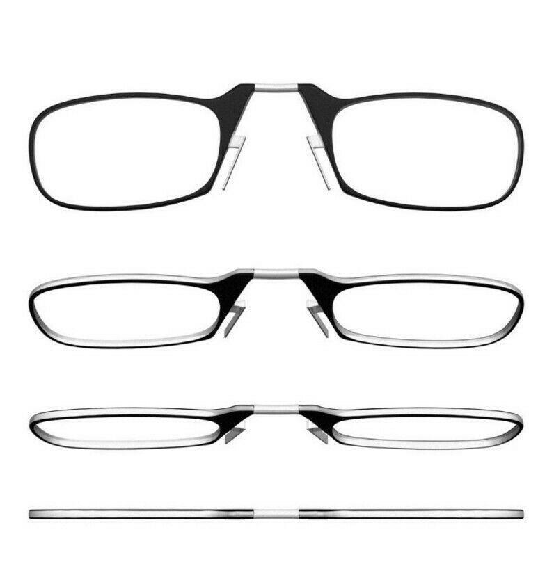 Flexible Portable Mini Nose Clip Reading Glasses Wallet Pocket Phone 1.0 2.0 3.0