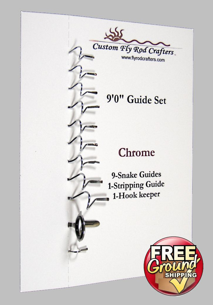 Chrome Snake Guide Set for Fly Rods