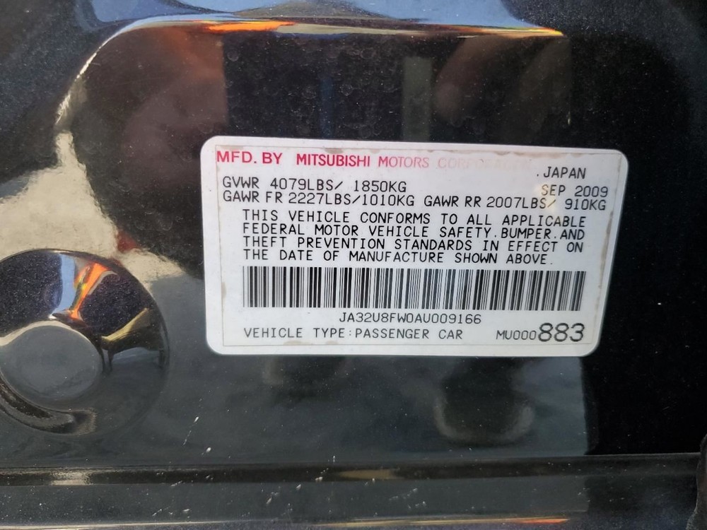 LANCERMIT 2010 Glove Box 4858262