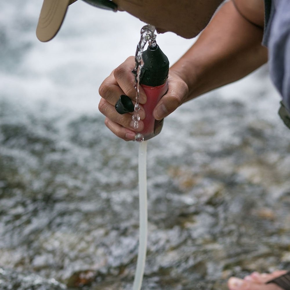 MSR TrailShot Ultralight Backpacking & Camping Squeeze Water Filter
