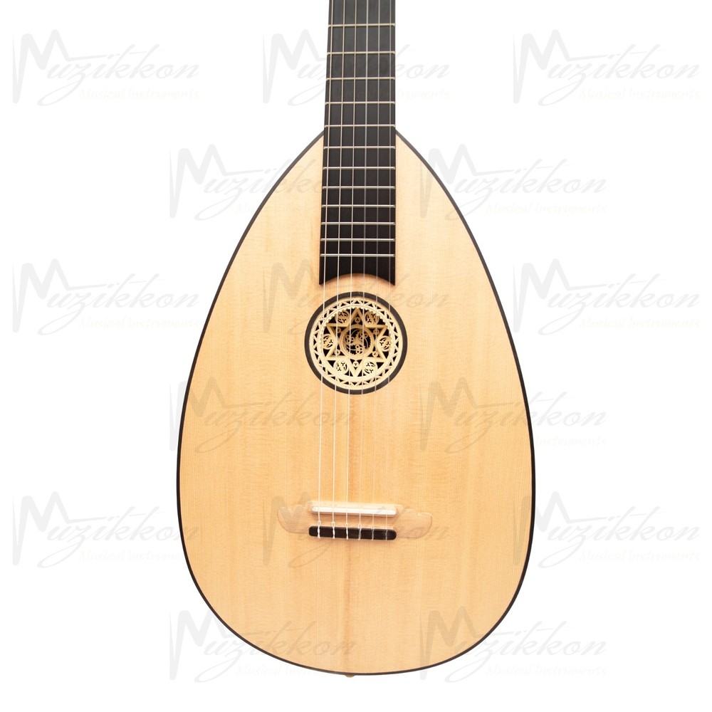 MUZIKKON LUTE GUITAR, 6 STRING MAPLE