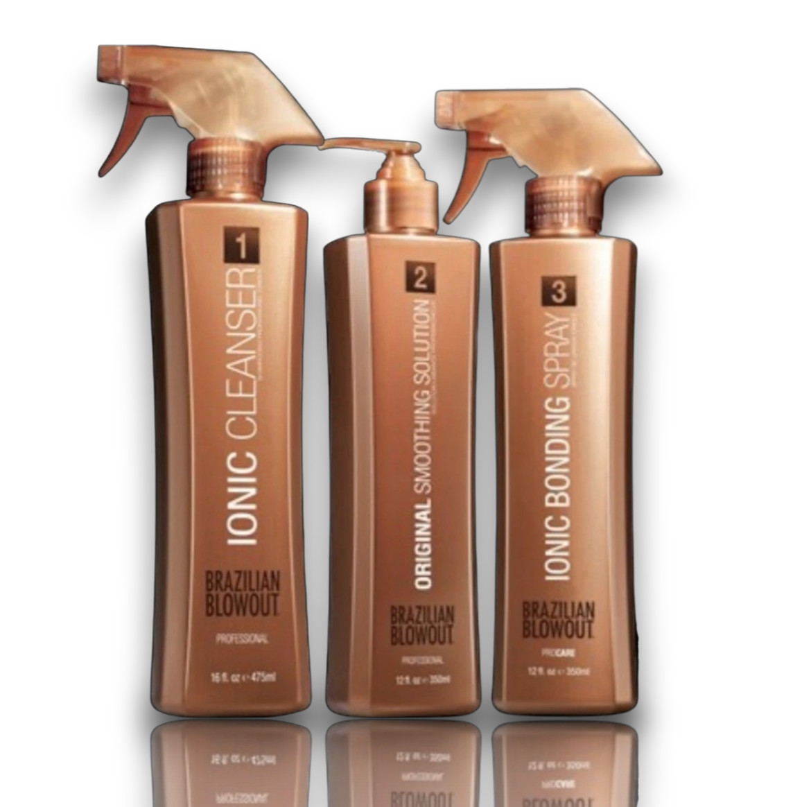 Brazilian Blowout Step 1(16oz) Step 2(12oz)&Step 3(12oz) SET BRAZILIAN - NEW