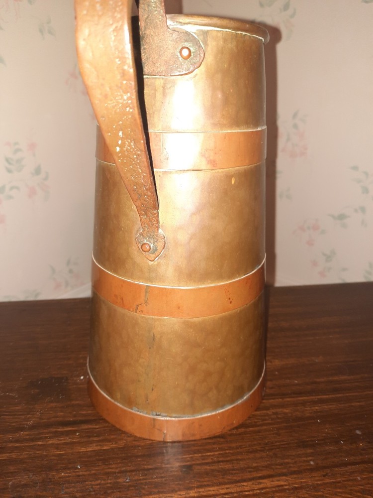 Antique Russian 2 Handled Cup Copper Brass