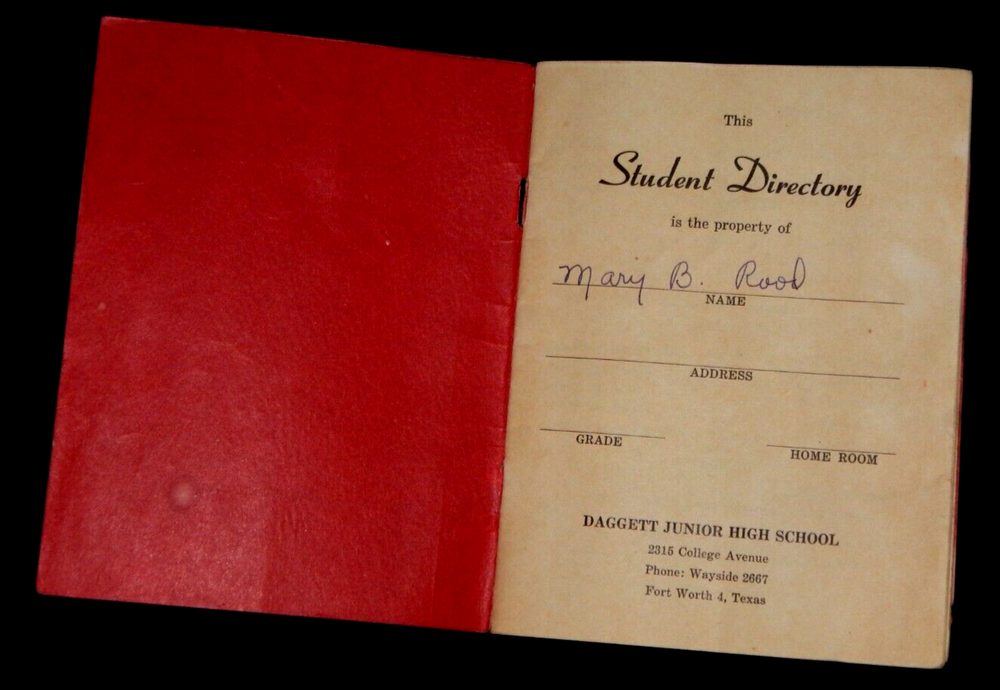 1951 Daggett Junior High School Student Directory