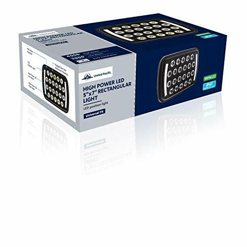 United Pacific High Power LED Rectangular Light w/LED Position Light Bars-1 Unit
