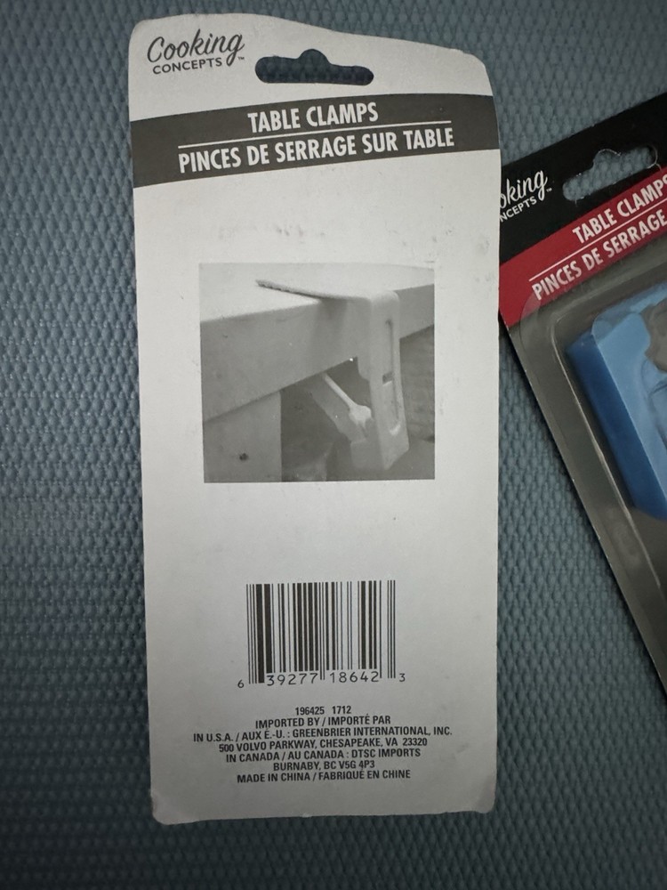 12 Plastic Table Cloth Clips Clamp NEW