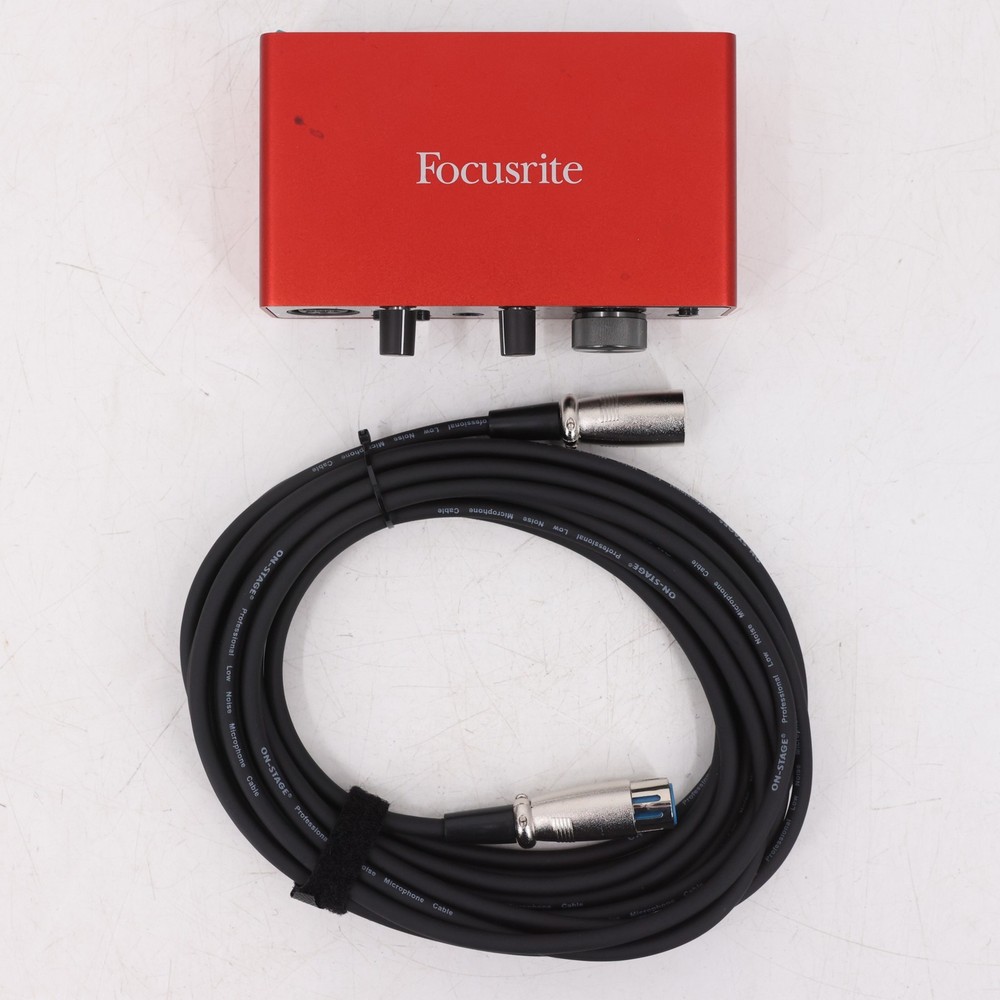 Focusrite Scarlett Solo 3rd Gen USB Audio Interface Bundle w/ On-Stage XLR Cable