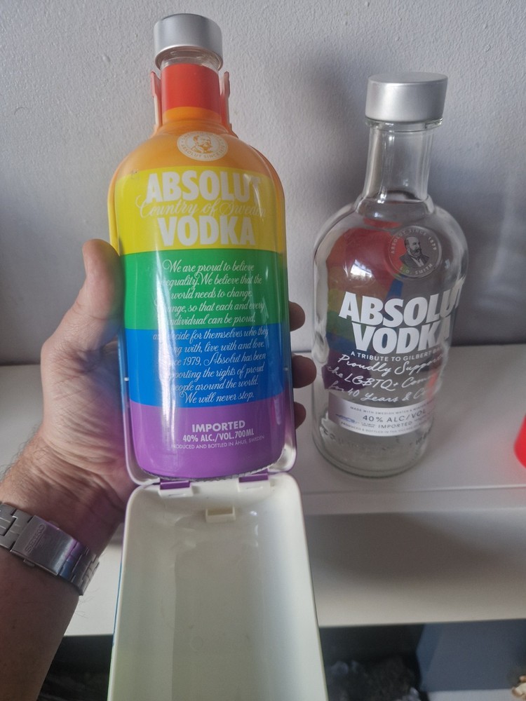 Absolut Gilbert Baker And Absolut Colours Empty Bottle and Case, 700ml