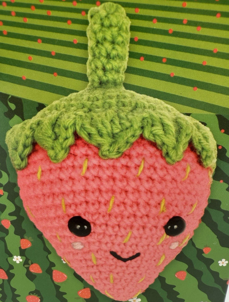 Needle Creations Makes 2 Strawberries Complete Crochet Kit