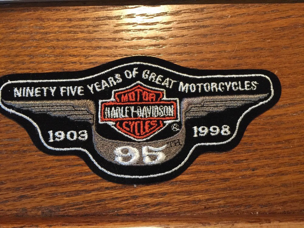 New HARLEY DAVIDSON 95th Anniversary Medium Size Wing PATCH 1903-1998