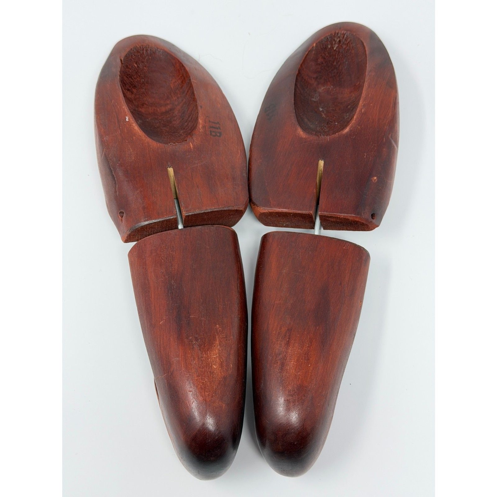 Vintage FootJoy Mahogany Wood Shoe Trees Size 11B Form Holder
