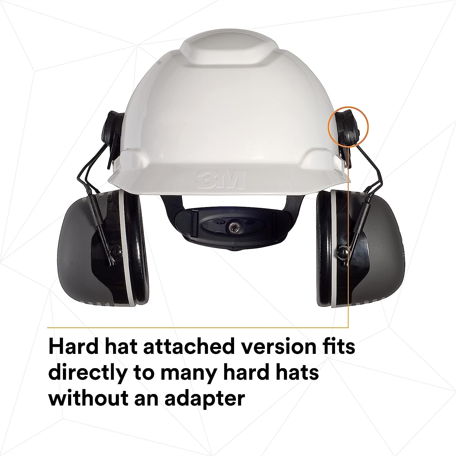 3M X5P3E Peltor Cap Mount Ear Muffs Hard Hat Attachment Noise Reduction NRR 31dB