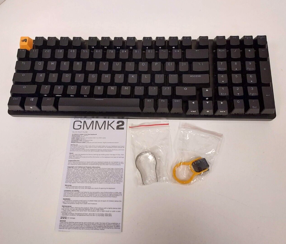 Glorious GMMK2 Pre-Built Full Size Modular Mechanical keyboard - Black #4
