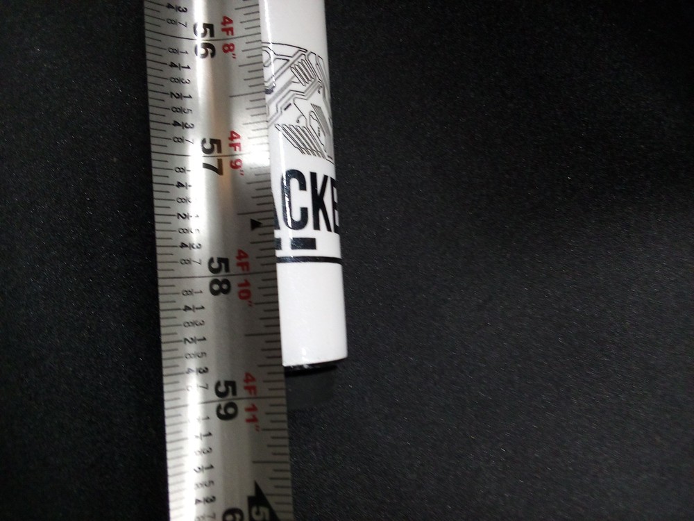 59" Hacker Billiard Pool Cue Black and White