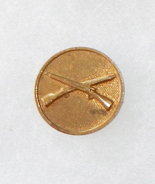 1920's Infantry Pin Back Enlisted Collar Disc