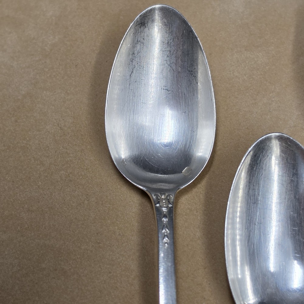 Small Henri Soufflot Spoons in Solid Silver