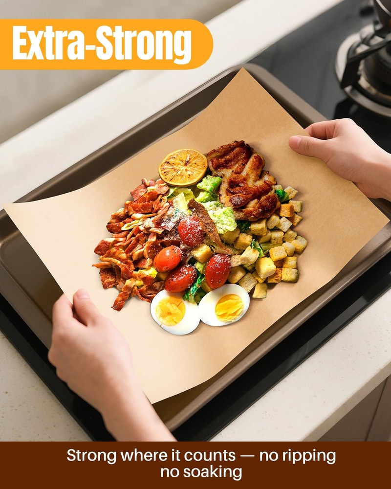 140 Parchment Paper Sheets 9x13 Inch | Precut Unbleached Baking Paper Sheets ...
