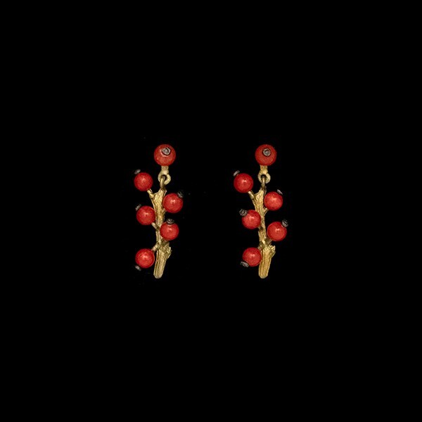 MICHAEL MICHAUD WINTERBERRY POST EARRINGS 3770