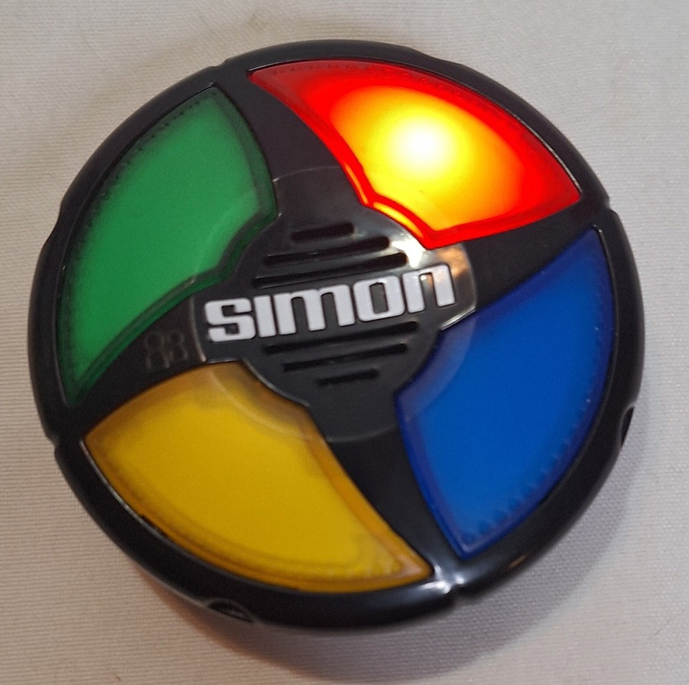 HandHeld Simon Memory Small Mini Electronic Game Hasbro 3.5" Tested