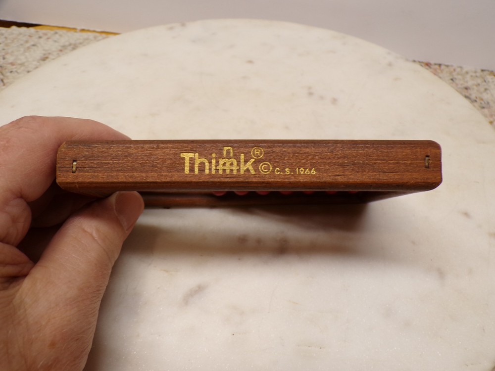 1966 Think Abacus School Wood Manual Calculating Tool Perform Arithmetic Problem