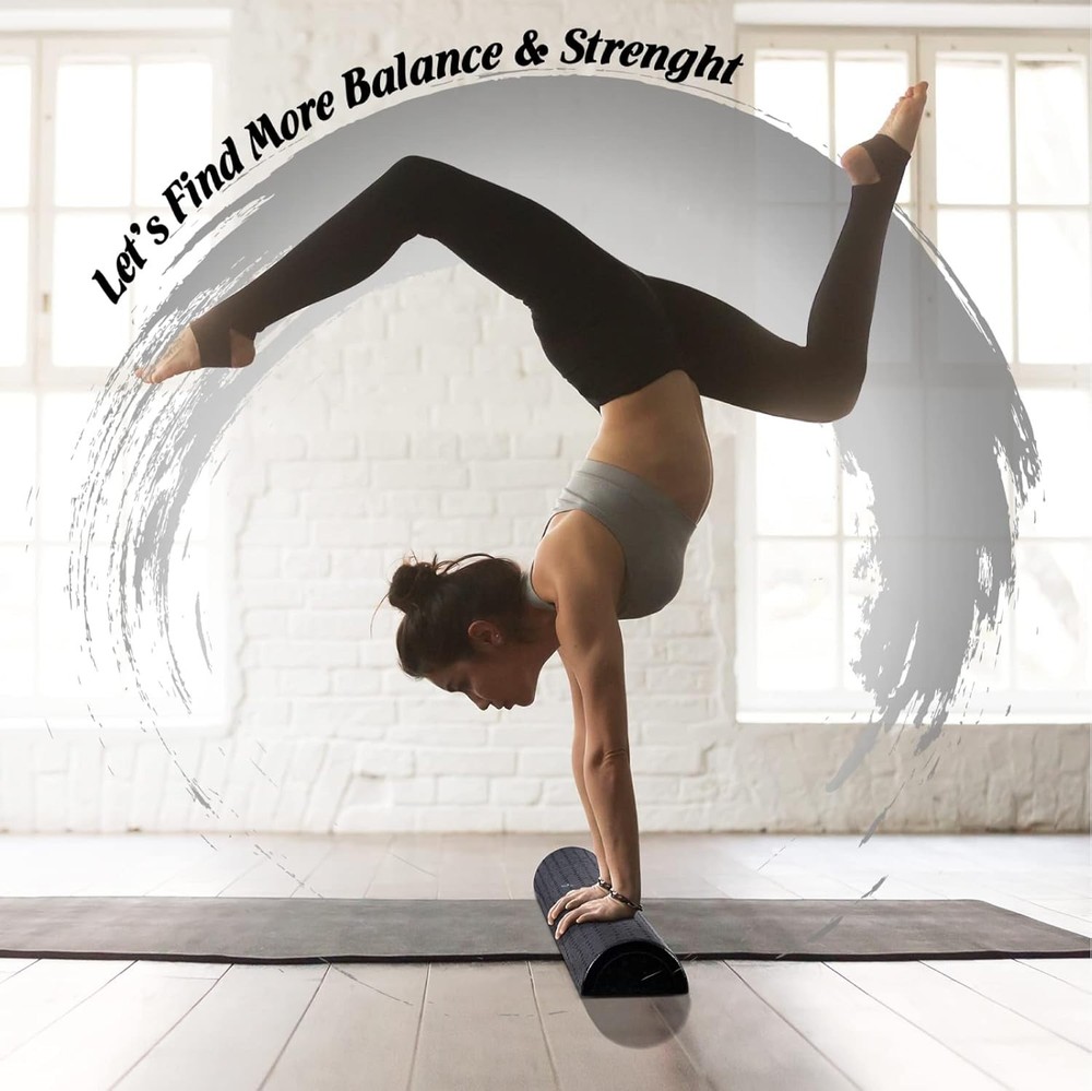 Lightweight Multi-Size Foam Roller for Exercise & Stretching - Non-Slip Design