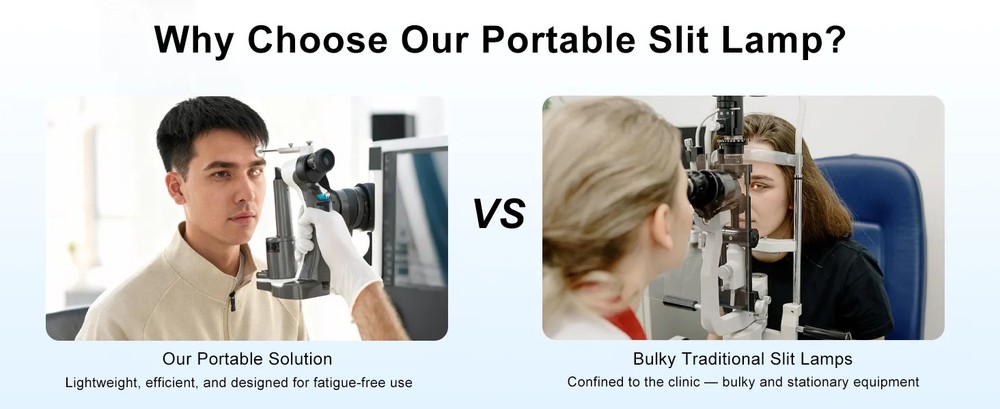 Portable Slit Lamp with Precision Optics High-Performance Eye Examination