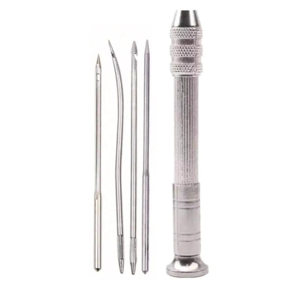 Leather Sewing Awl Set Replaceable Shoes Repair Punch Stitching Needle