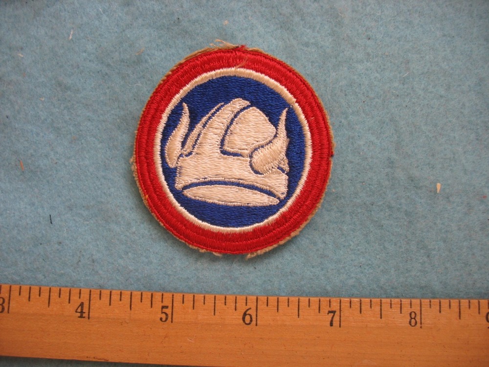 Original unused post WWII US Army 47th Infantry Division whiteback patch