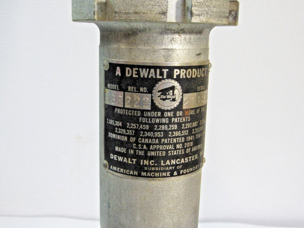 MBF DeWalt RADIAL ARM SAW Post #DW