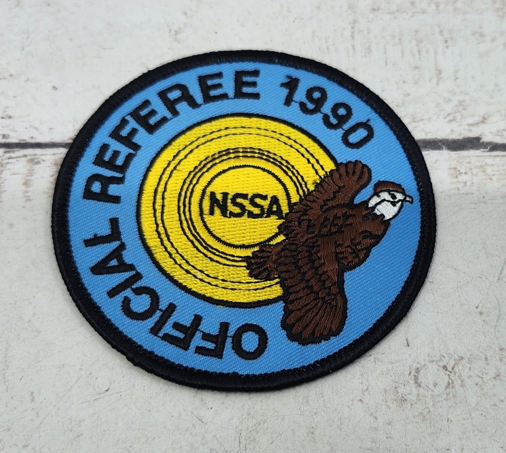 NSSA Official Referee Skeet Shooting 1990 Patch and Sticker