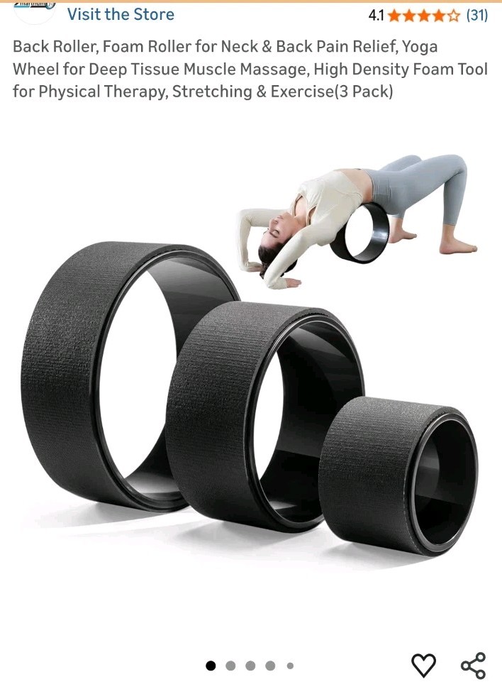 Zmarthumb  Foam Roller Set, Trigger Point Back Roller, flexibility, 3pk