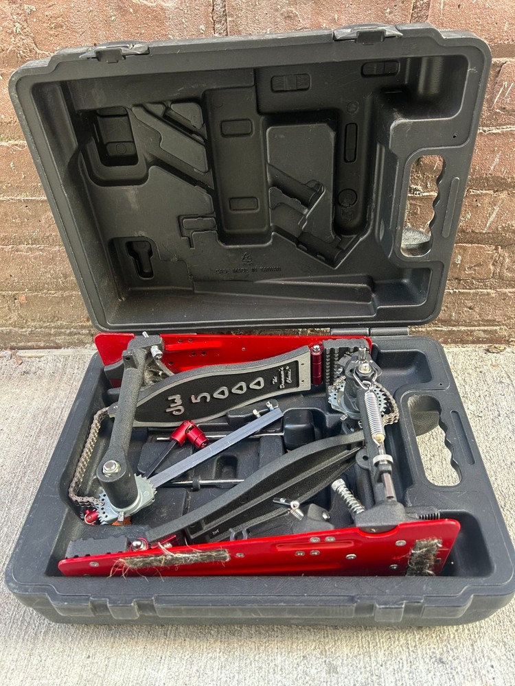 DW 5000 Double Bass Drum Pedals (LEFTY) With Case
