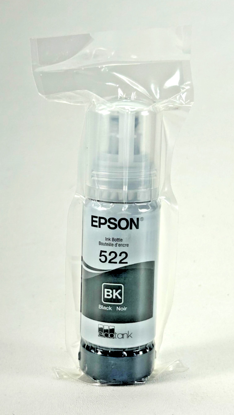 Genuine Epson 522 Black Ink Bottles for ET-2720 ET-2800 ET-2803 ET-4700 ET-4800