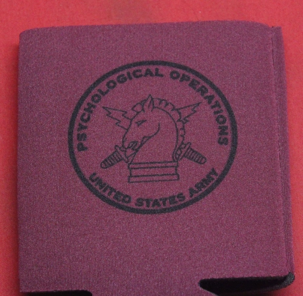 Psyop Beer Can Coozie