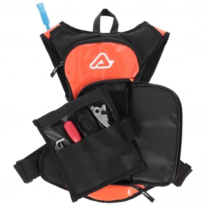 Acerbis Hydration Pack - ACQUA 5L Backpack w/2L Hydration Pack (Orange/White)