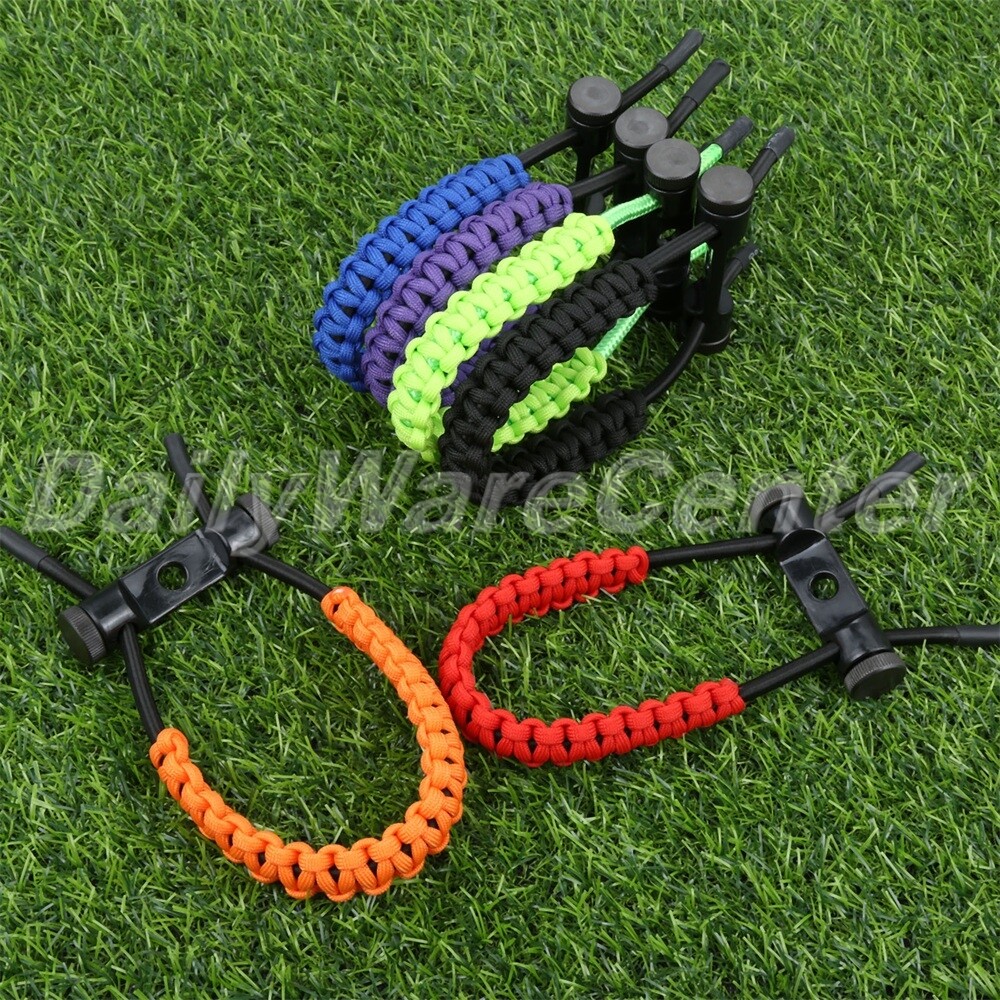 Archery Bow Wrist Sling Braided Nylon Cord Rope Strap Adjustable Compound Bow