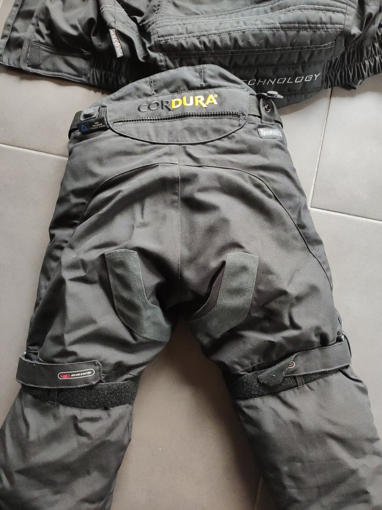 motorradanzug damen, FLM, 32-34, Schwarz