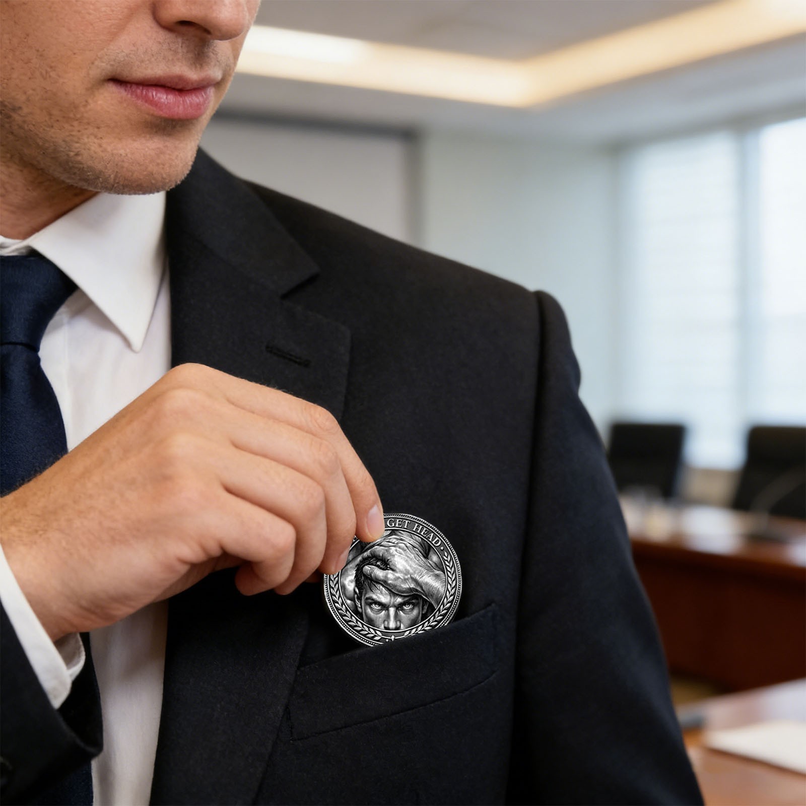 3Pcs Heads I Get Tail/Tails I Get Head Males Funny Sexy Challenge Coin Mens Coin