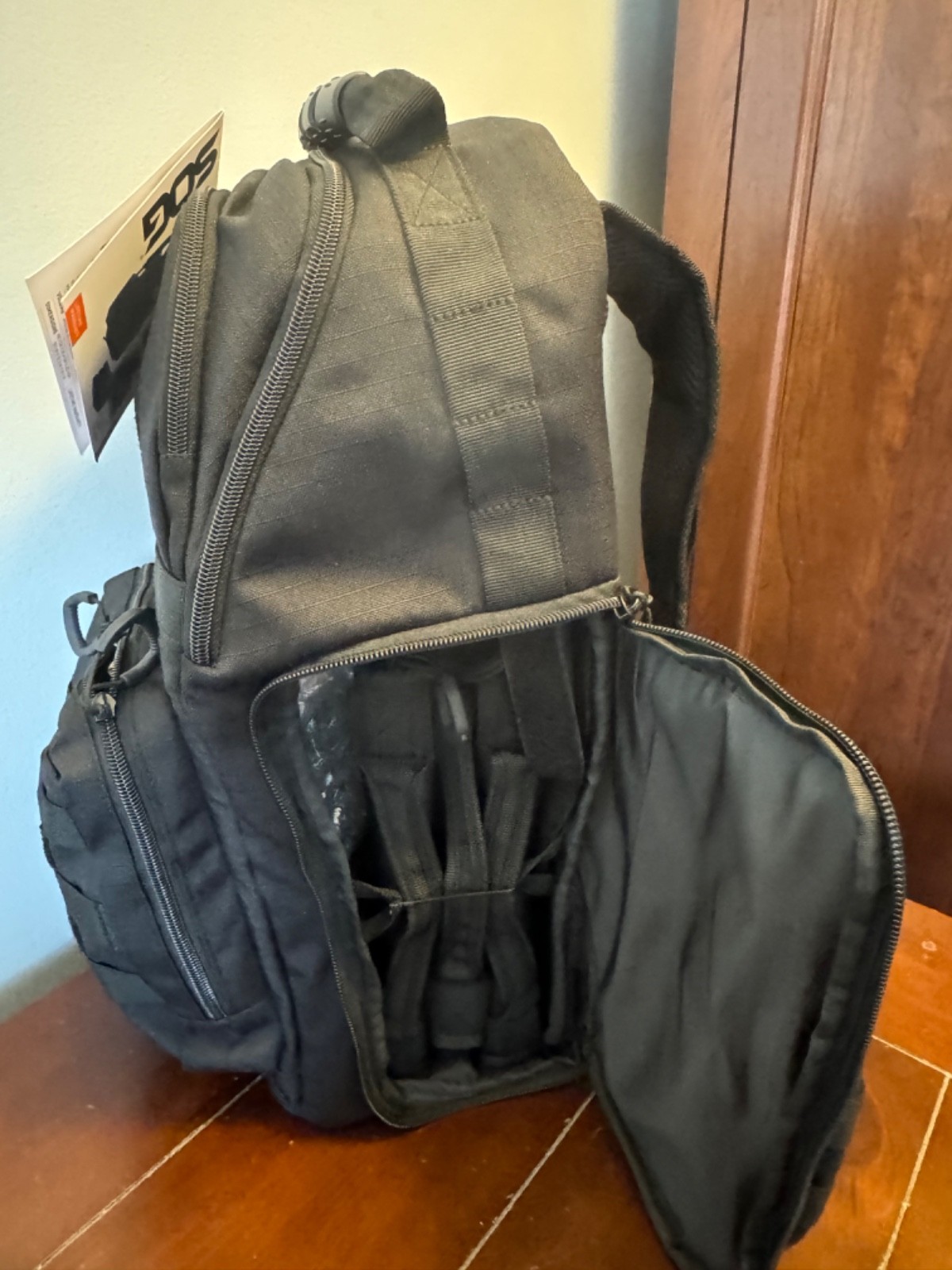 SOG Heavy Duty 3 Pistol Range Tactical Backpack W/3 Gun Cases Brand New w/ Tags