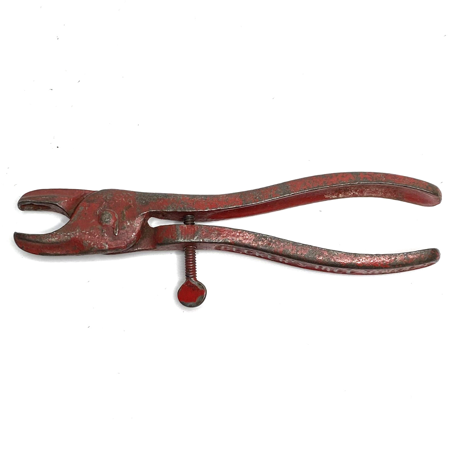 Vintage Decker’s Hill Hog Ring Ringer Pliers Red