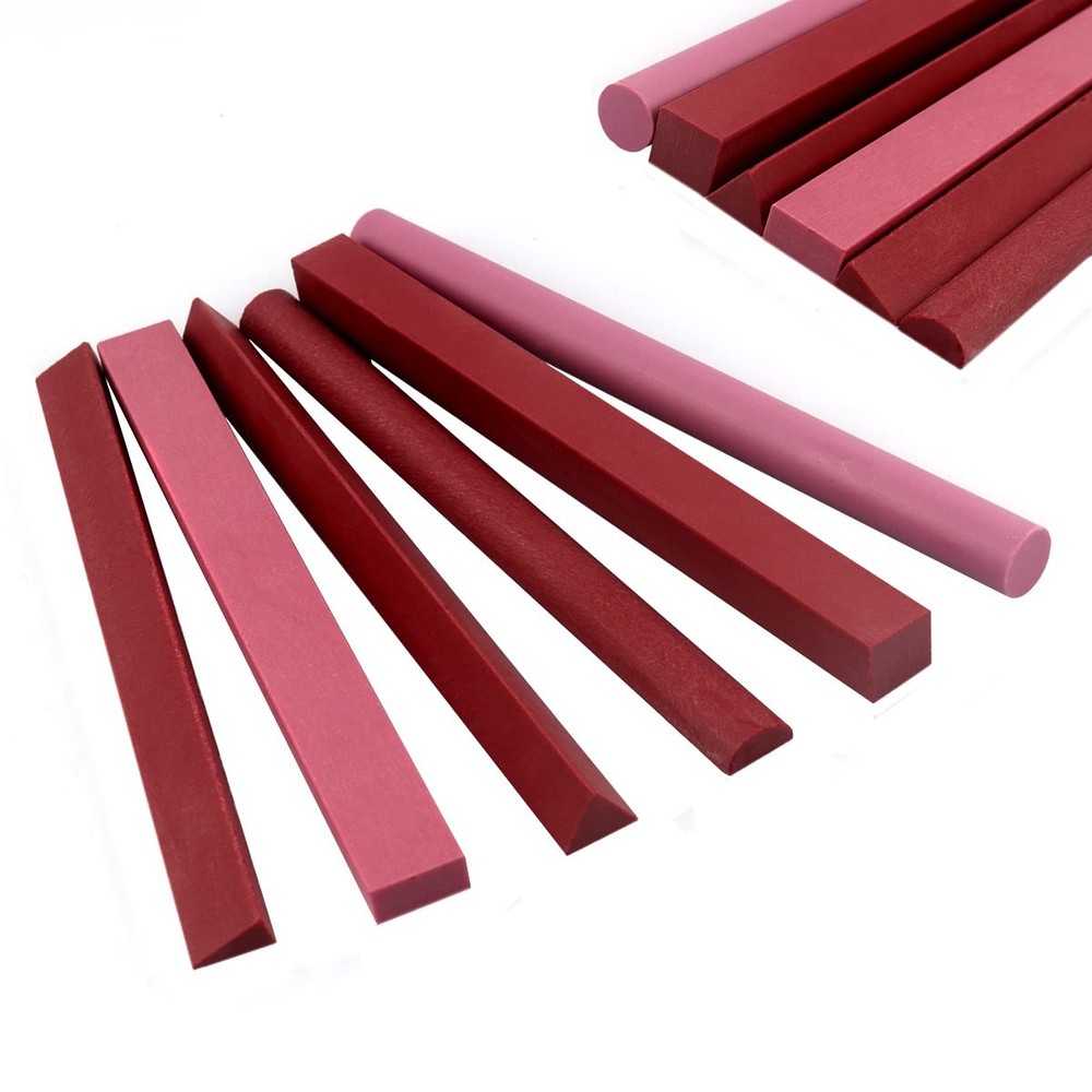 Sharpening Stone Set, 6pcs 3000# Ruby Whetstone Kit Small Fine Polishing Shar...