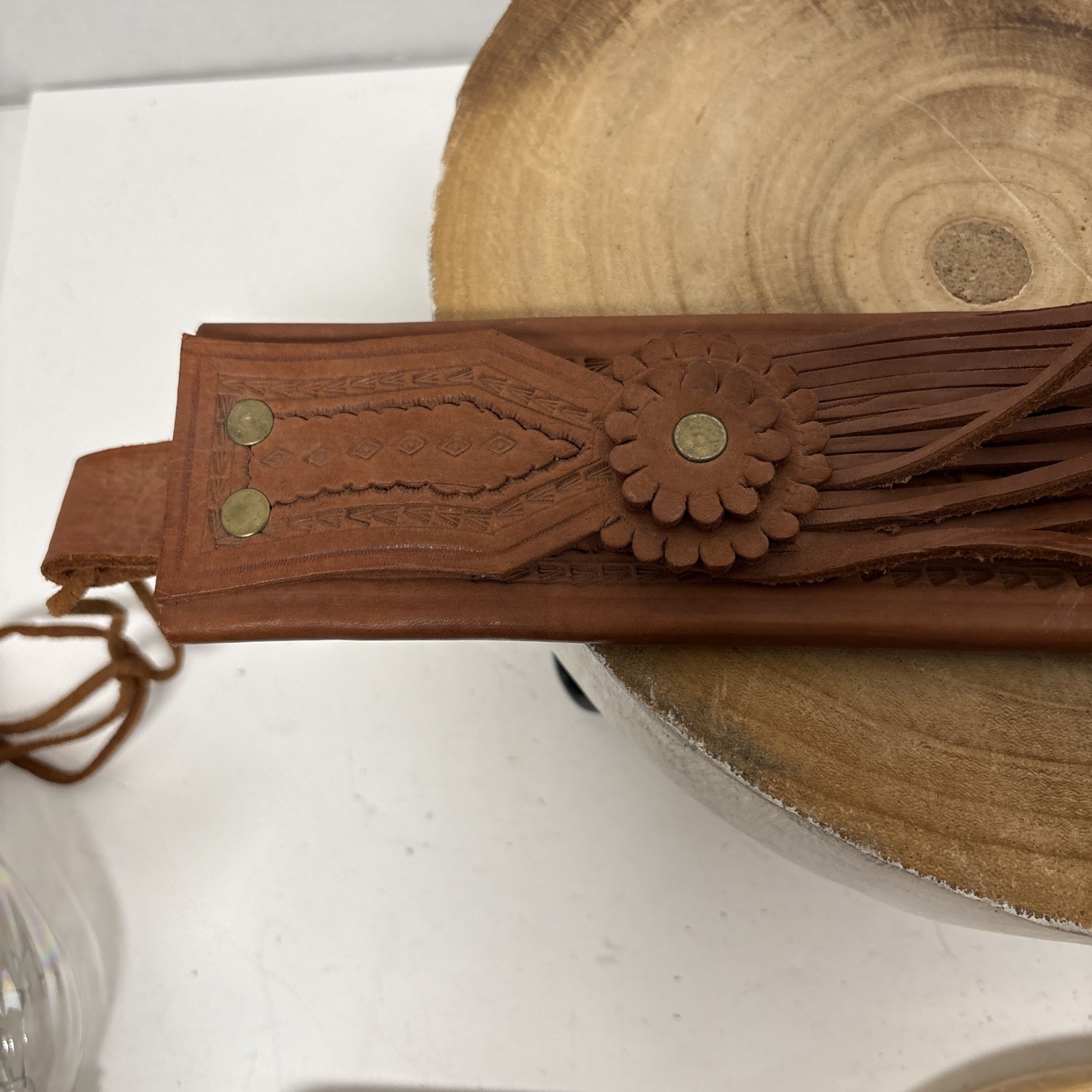 Busque La Marca Colima Guatemala MACHETE W/ Leather Sheath 18” Central American