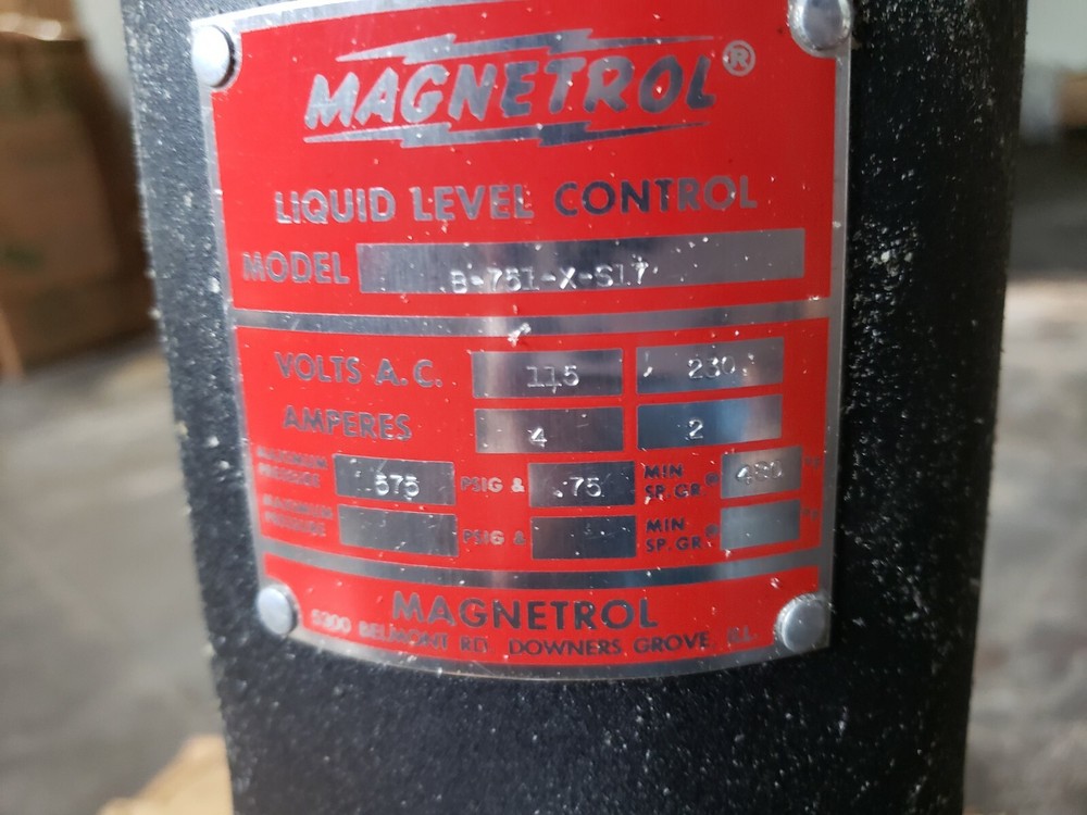 Magnetrol B75-1X-S17 Liquid Level Switch New