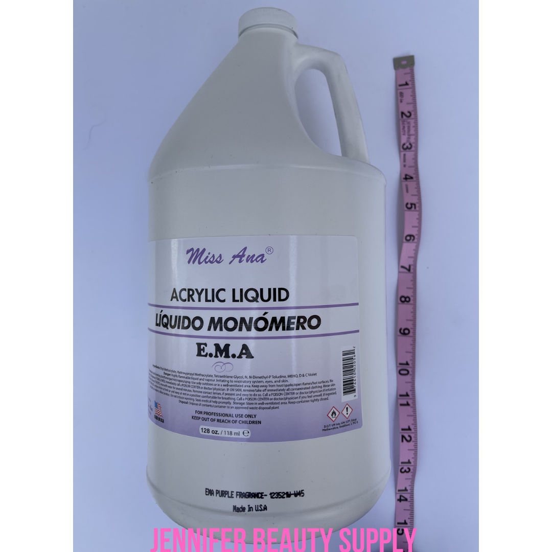 ACRYLIC LIQUID MONOMER PROFESSIONAL ACRYLIC NAIL SYSTEM 1 GALLON/ 128 OZ EMA