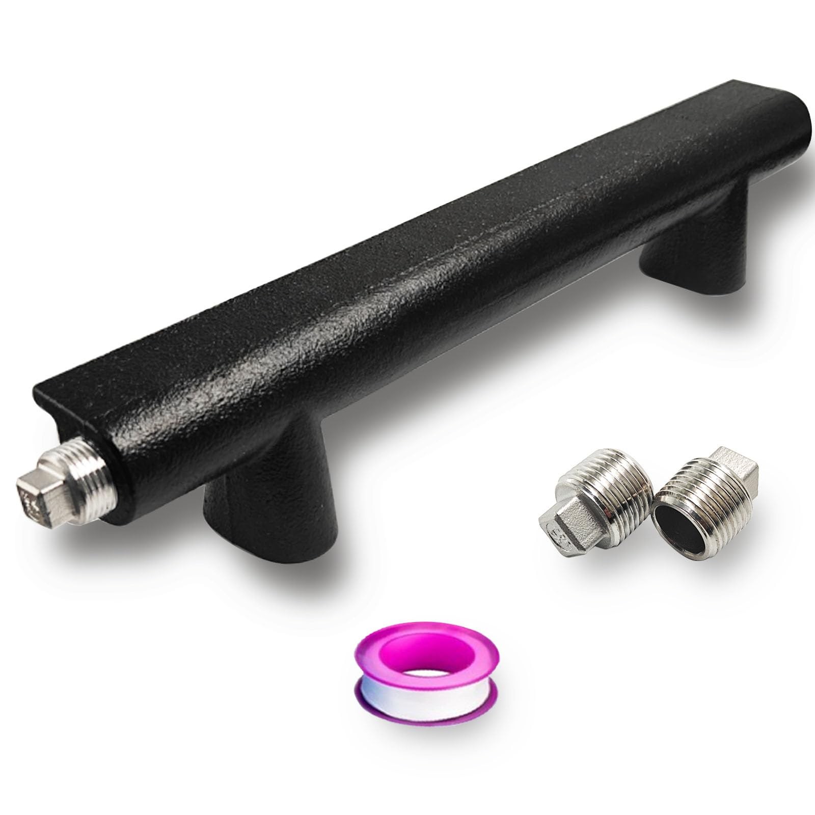 14" Cast Iron Gas Log Lighter Burner Natural Gas Fireplace Igniter Kit