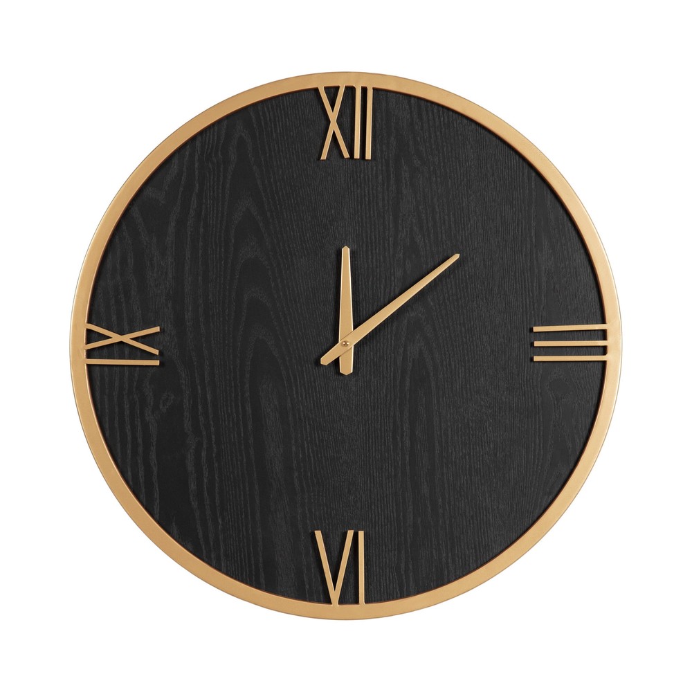 Kate and Laurel Pronte Wood Wall Clock