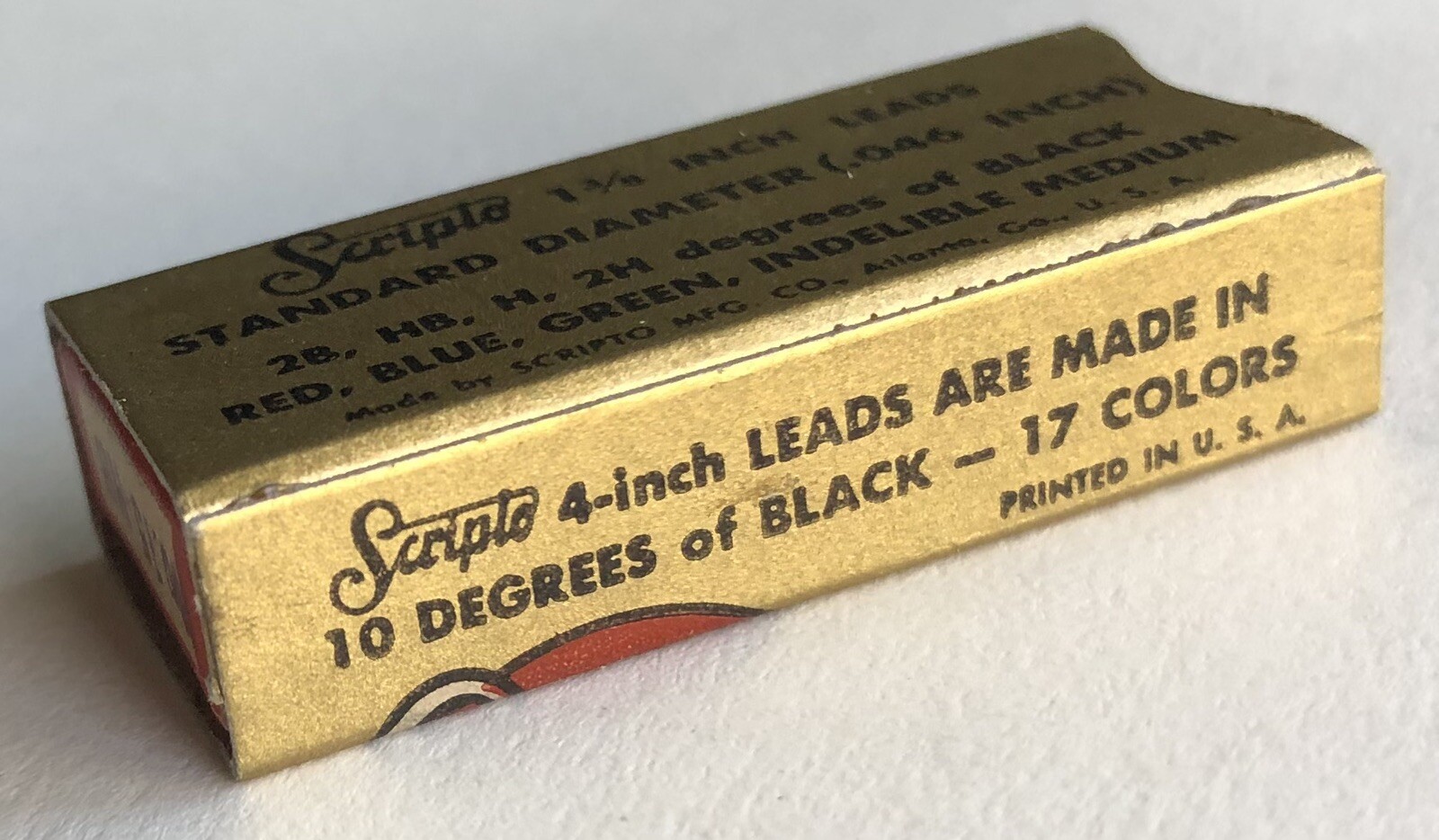 Vintage Scripto Mechanical Pencil Lead HB Medium 1.18mm NOS 24 Pack USA