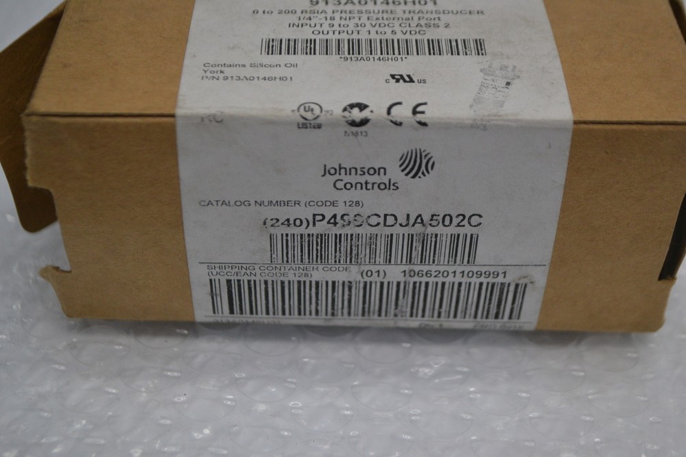JOHNSON CONTROLS P499CDJA502C TRANSDUCER NSMP