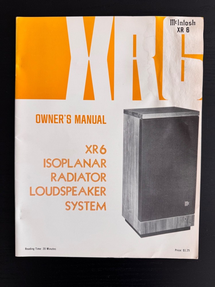 MCINTOSH 12 VARIOUS SPEAKERS MANUALS